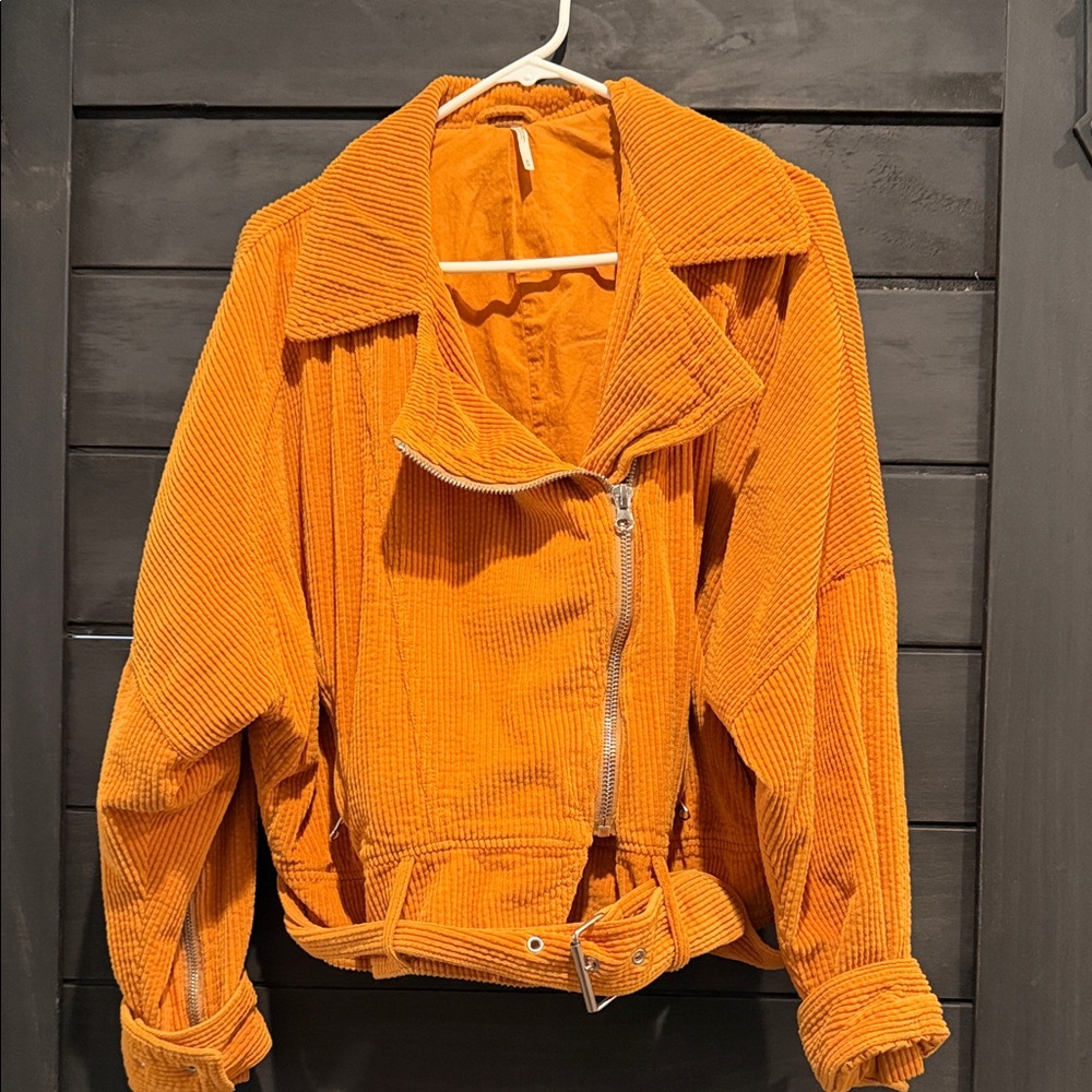 Free People Slouchy Corduroy Moto Jacket